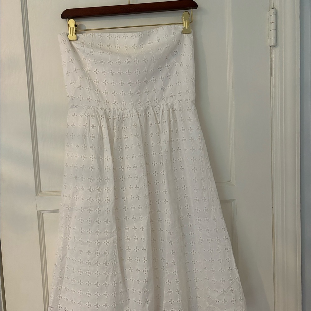 Banana Republic, brand new, unworn white eyelets dress